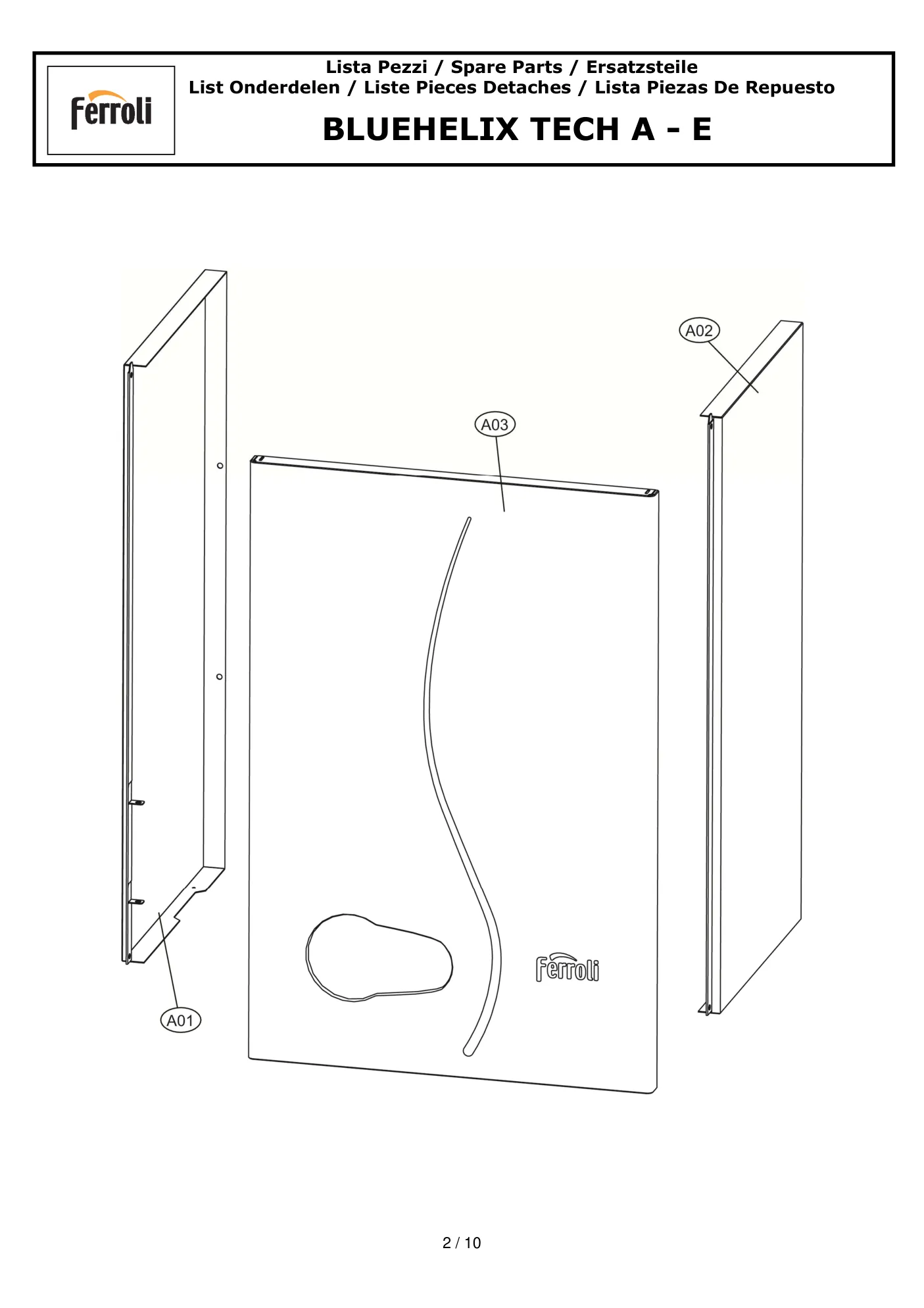 Лист схемы Bluehelix Tech 18A-25A-35A-E