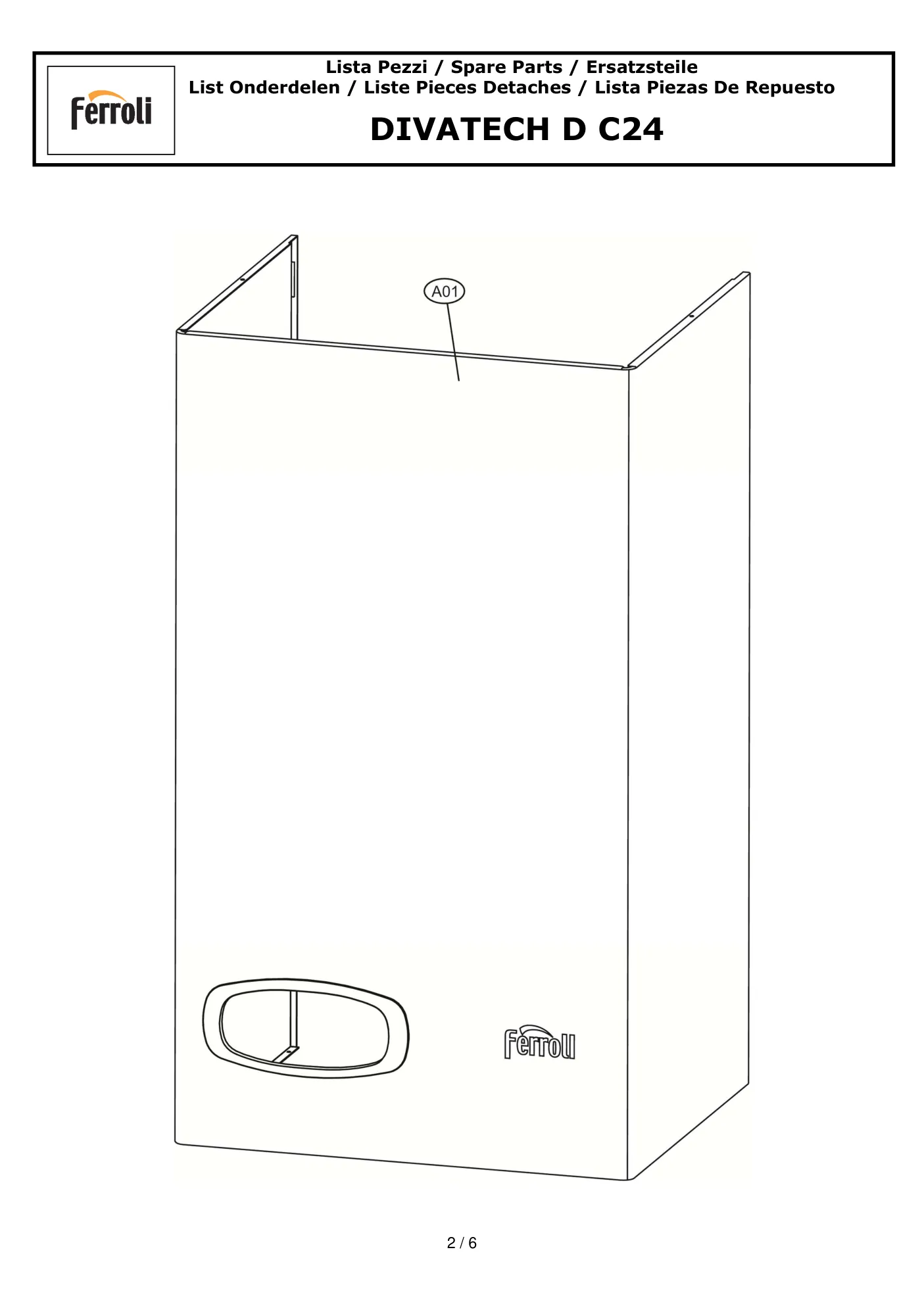 Лист схемы Divatech D C24