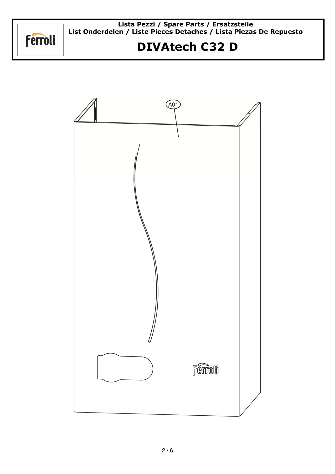 Лист схемы Divatech С 32D